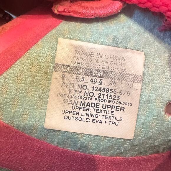 Under Armour Women's Speedform Apollo Pink/Blue Running Sneakers Size 9 - Picture 4 of 8